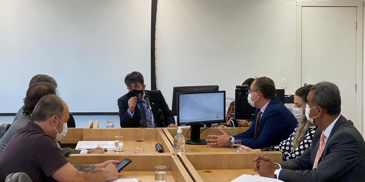 Audiência de conciliação sobre a Serra do Curral termina sem acordo na sede da 1ª Vara da Fazenda Pública e Autarquias de BH (Gabriel Rezende / Hoje em Dia)
