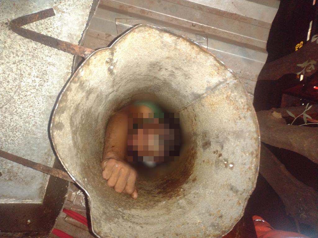Após atendimento médico, homem foi preso pela Polícia Militar (Corpo de Bombeiros (Divulgação))