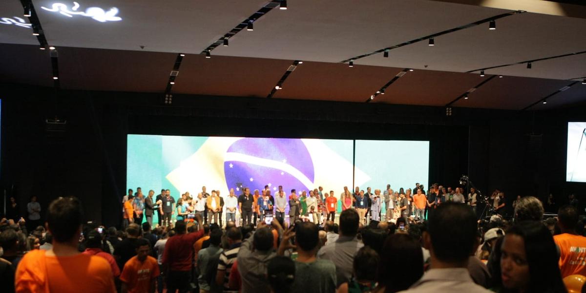 Convenção do Avante no Minascentro, região Central de Belo Horizonte (Fernando Michel / Hoje em Dia)