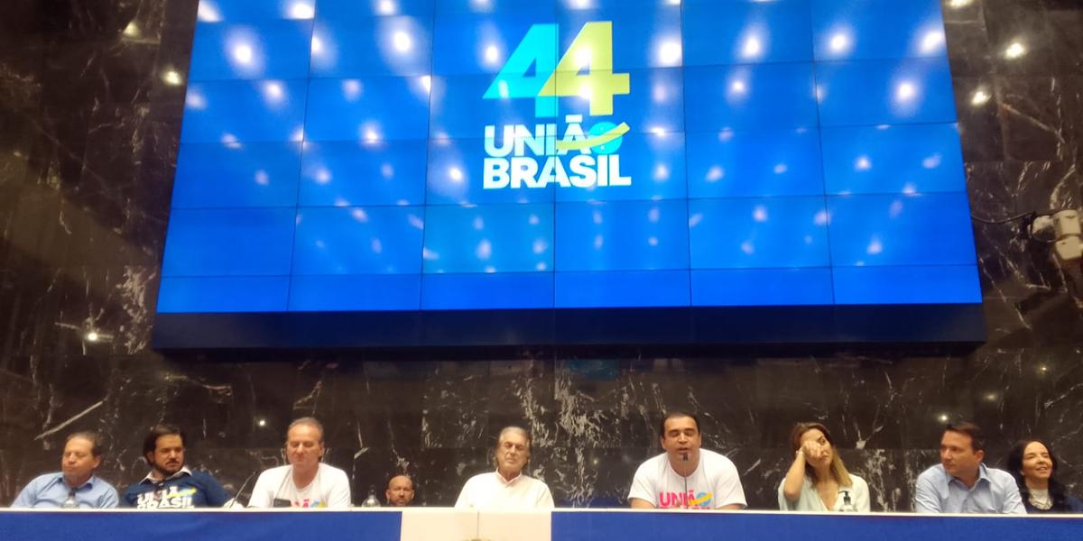 Convenção do União Brasil foi realizada neste sábado, na Assembleia Legislativa, para homologar candidatos para as próximas eleições (Hermano Chiodi)