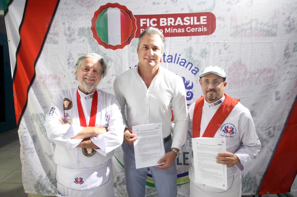Roberto Ravioli, Rodrigo Cheiricatti e Lino Iuliani (Maurício Vieira / Hoje em Dia)