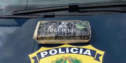 Droga estampa rosto de Pablo Escobar  (PRF / Divulgação)