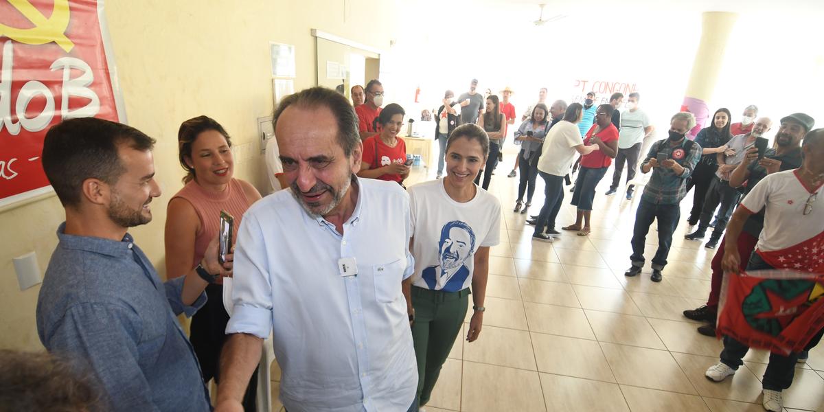 Kalil esteve neste sábado em Congonhas, região Central do Estado (Leandro Couri/Divulgação PSD)