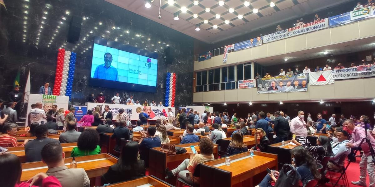 Convenção do PDT aconteceu na Assembleia Legislativa neste sábado (Clara Mariz)