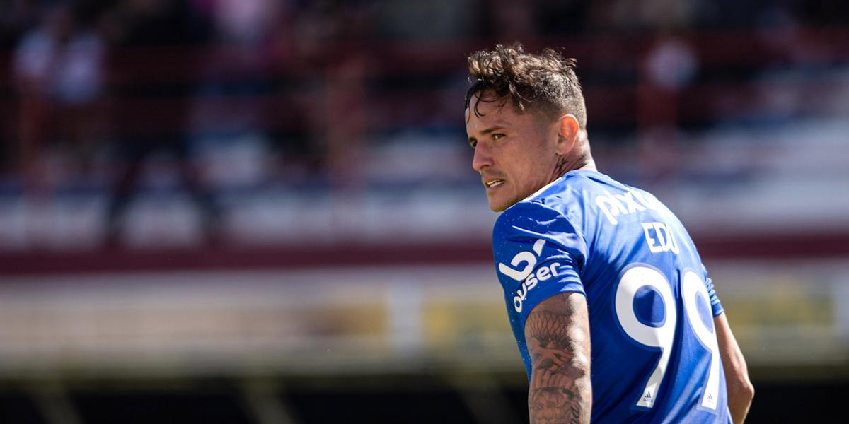 Edu completou dez jogos pelo Cruzeiro sem marcar gols (Roberto Zacarias / Staff Images / Cruzeiro)