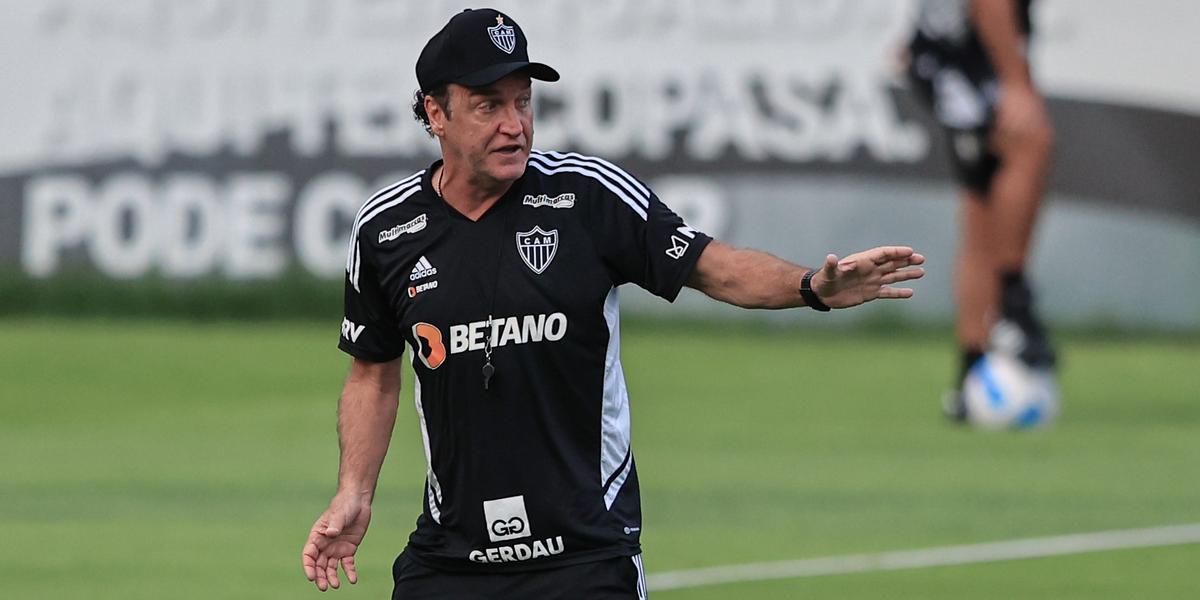 Cuca ajusta o time para encarar o Palmeiras; Galo não perde há seis partidas para o Verdão (Pedro Souza/Atlético)