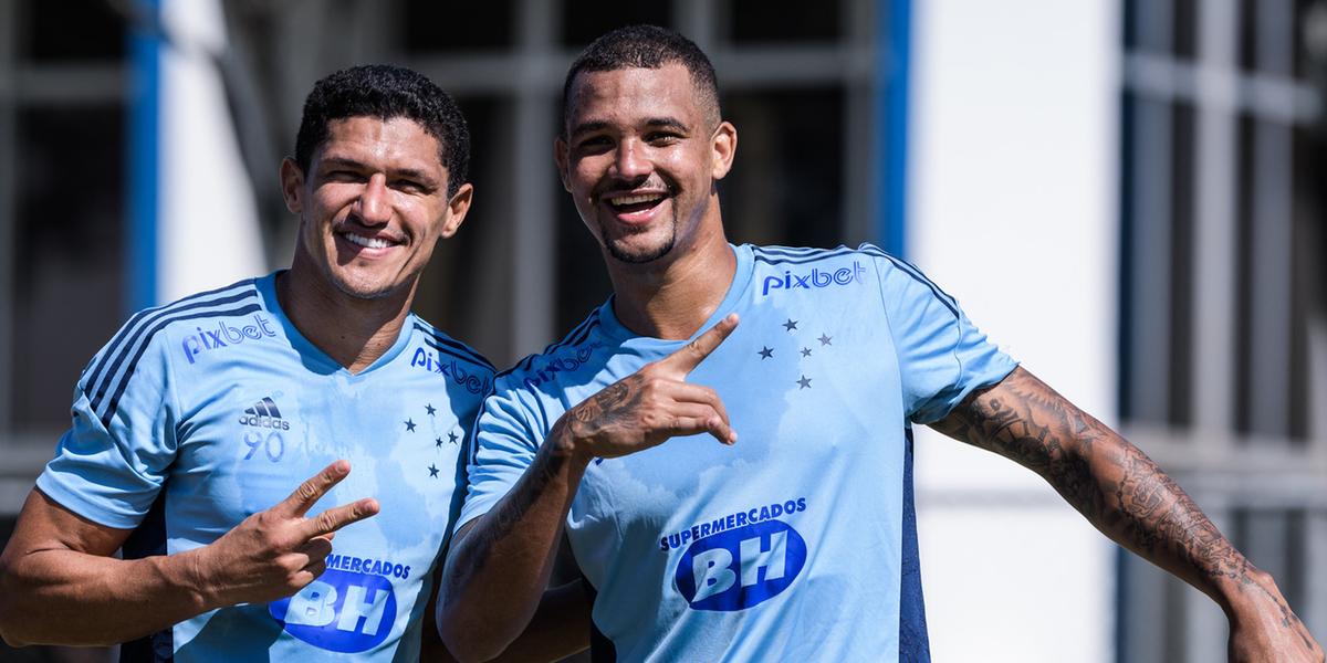Clima é de descontração nos treinos do Cruzeiro (Gustavo Aleixo/Cruzeiro)