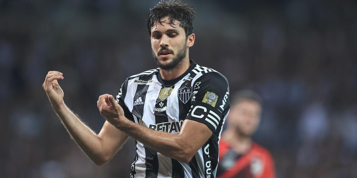 Igor Rabello comemorou gol no estilo Bebeto (Pedro Souza / Atlético)