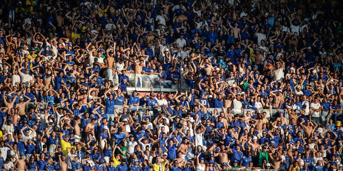 Setor com torcedores do Cruzeiro completamente lotado (Staff Images/Cruzeiro/Divulgação)