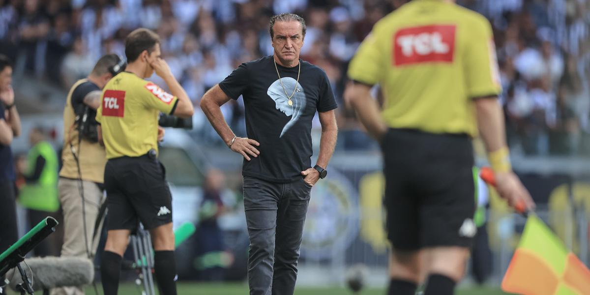 Cuca lamentou empate do Atlético com o Bragantino (Pedro Souza/Atlético)