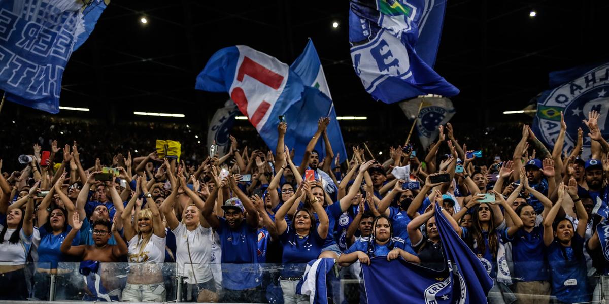 Torcida do Cruzeiro vai lotar o Mineirão como vem fazendo em todo jogo do time em casa (THOMÁS SANTOS/STAFF IMAGES)