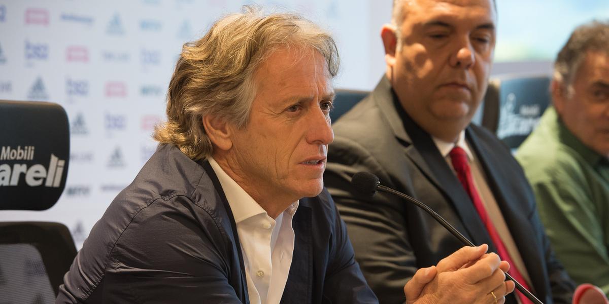 Jorge Jesus foi alvo do Galo no início de 2022 (Alexandre Vidal / Flamengo)