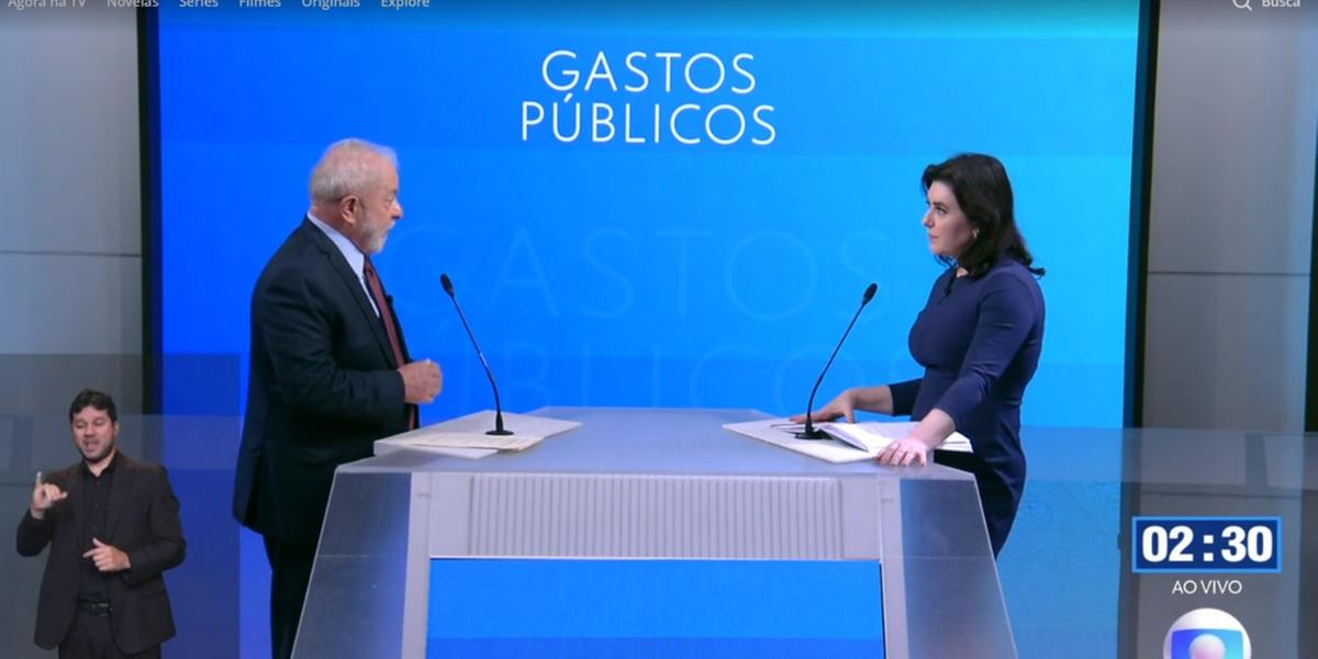 Simone Tebet (MDB) afirmou que PT "se assemelha ao governo Bolsonaro": desperdício de gastos públicos e corrupção (TV Globo / Reprodução)