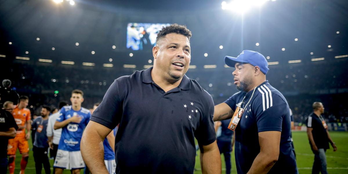Ronaldo esteve pela última vez no Mineirão no jogo do acesso, contra o Vasco (STAFF IMAGES/ CRUZEIRO)