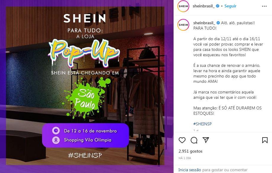 Conhecida por parceria com Anitta, varejista chinesa Shein vai