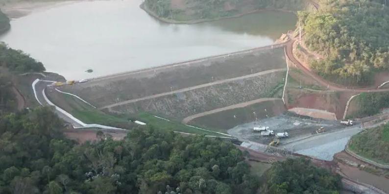 Barragem Porteirinha, em Santa Bárbara ((Vale/Divulgação))