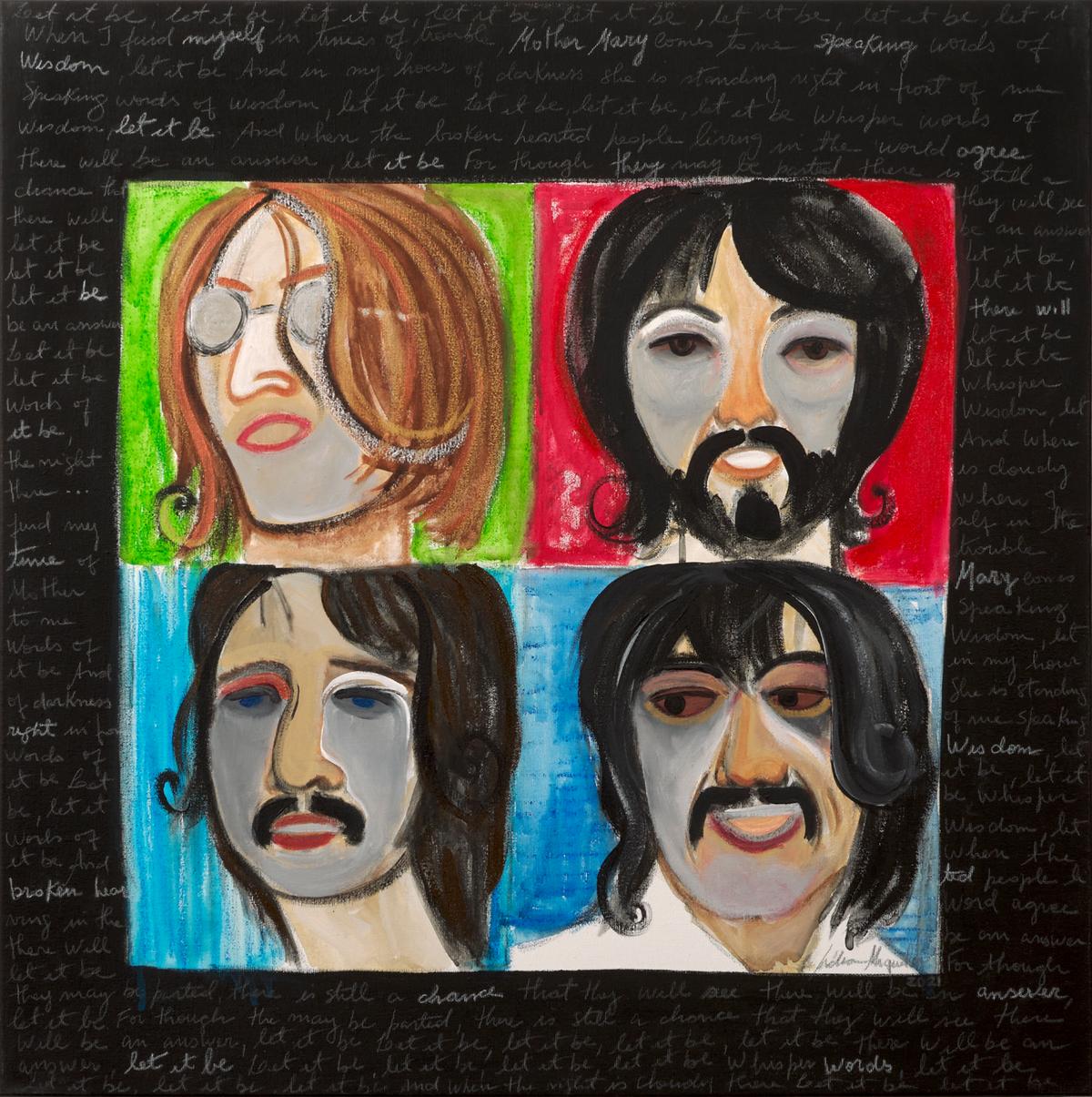 Lídia Miguelão escolheu um disco dos Beatles para produzir a obra Deixa Estar, Let It Be, álbum de estúdio Let It Be (Herman Alexander)