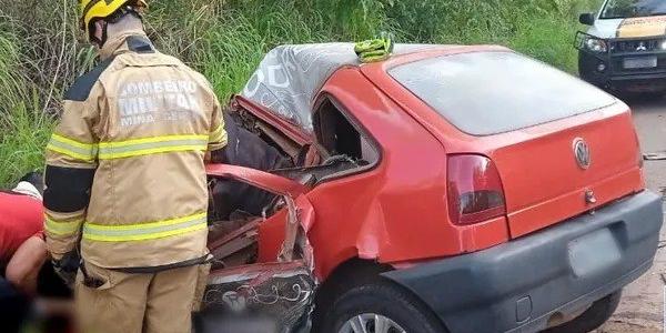Jovem de 22 anos morreu no local (Corpo de Bombeiros/Divulgação)
