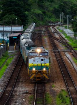 Viagens do Trem de Passageiros da Estrada de Ferro Vitória a Minas estão suspensas, no sentido Belo Horizonte - Cariacica, no Espírito Santo. (Vale / Divulgação)