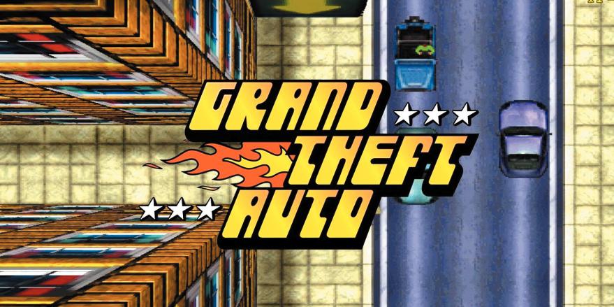 Primeiro “GTA” tinha visão top view (do alto) e jogador cruzava a cidade para roubar carros e cometer outros delitos (Divulgação)