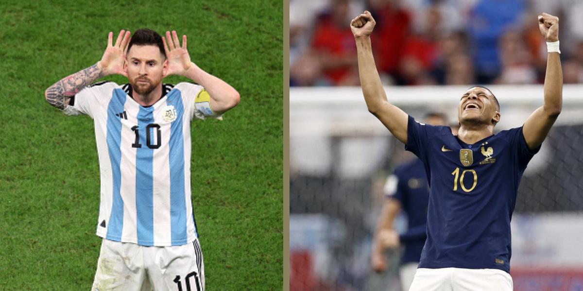 Messi e Mbappe são a esperança de Argentina e França para furarem os bloqueio de Croácia e Marrocos (Divulgação/FIFA)