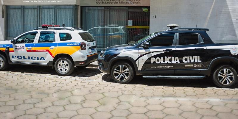 A vítima foi encaminhada para uma unidade de saúde para atendimento. O suspeito ainda não foi localizado. (Polícia Civil de Minas Gerais/Divulgação)