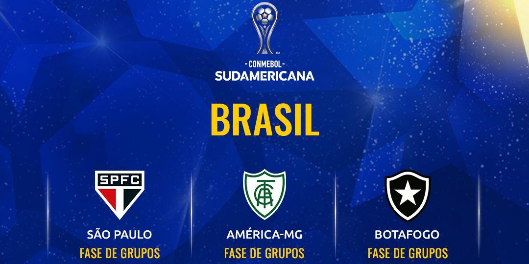 Brasil terá seis representantes na fase de grupos da competição (Divulgação/Conmebol)