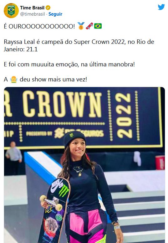 Rayssa Leal (Time Brasil)