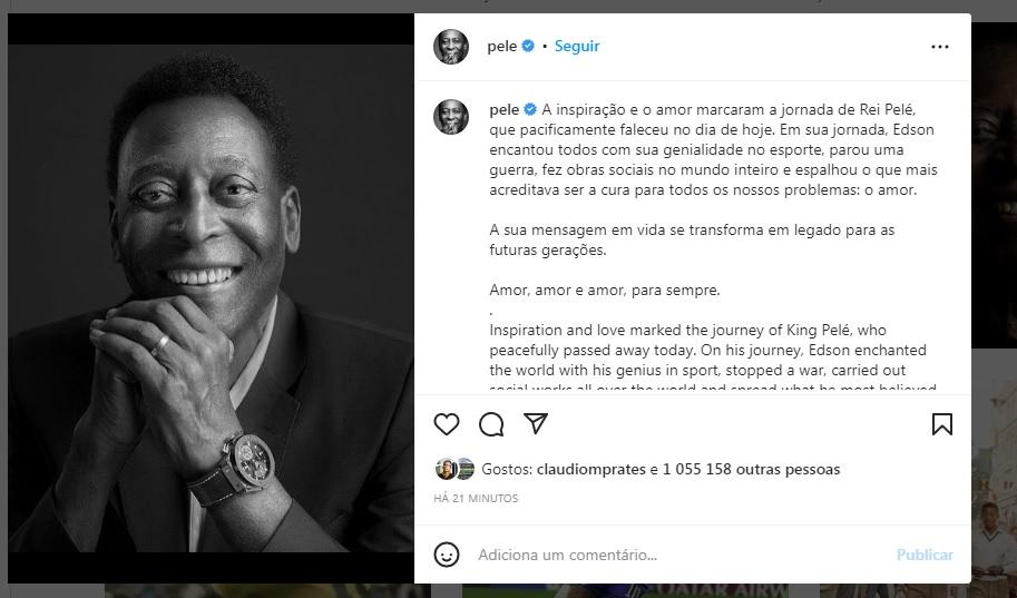 (Reprodução / Instagram Pelé)