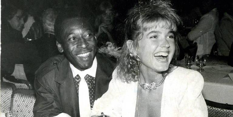 Pelé e Xuxa no período em que ficaram juntos (Divulgação)
