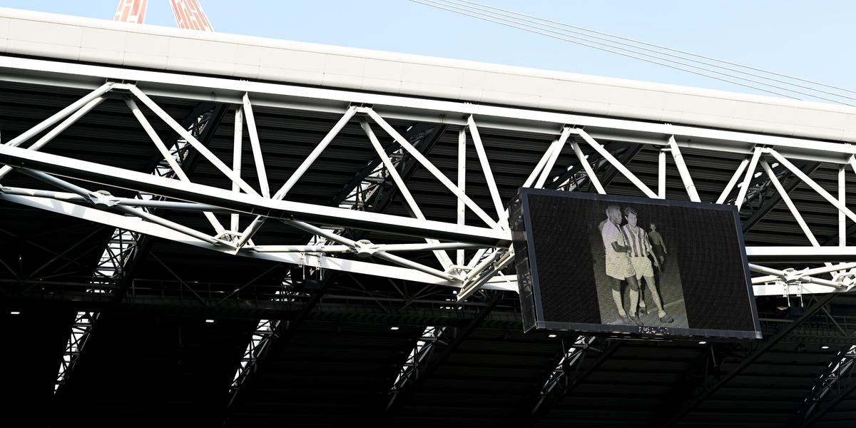 Homenagem feita pela Juventus para o Rei Pelé, antes de amistoso nesta sexta-feira (Divulgação/Juventus)