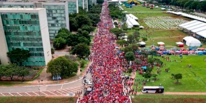 Expectativa dos organizadores é a de que 300 mil pessoas participem do evento de posse do presidente eleito (Reprodução Instagram André Janones)