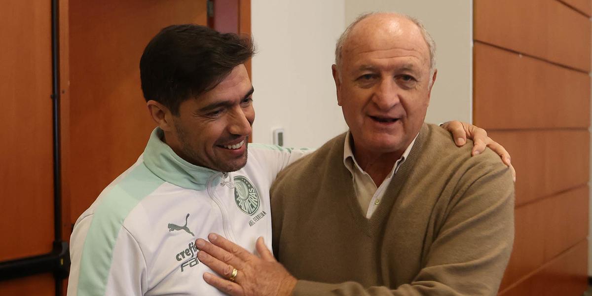 Abel e Felipão são considerados dois dos maiores treinadores da história do Palmeiras (Cesar Greco/Palmeiras)