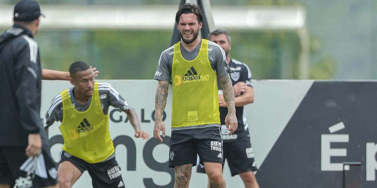 Nathan em treino desta quarta na Cidade do Galo (Pedro Souza/Atlético)