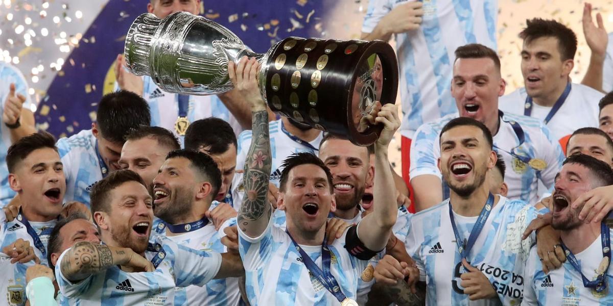Argentina bateu o Brasil em pleno Maracanã e conquistou a última Copa América, em 2021 (Divulgação/Argentina)