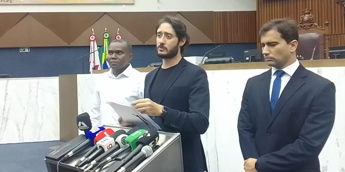 "Não haverá proteção a nenhum colega que cometeu crimes", afirmou Gabriel Azevedo, presidente da Câmara, durante coletiva nesta segunda-feira (30) (Hermano Chiodi)