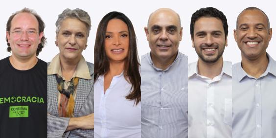 Bruno Pedralva (PT), Cida Falabella (Psol), Loíde Gonçalves (Podemos), Maninho Félix (PSD), Uner Augusto (PSD), Wagner Ferreira (PDT) (CMBH)