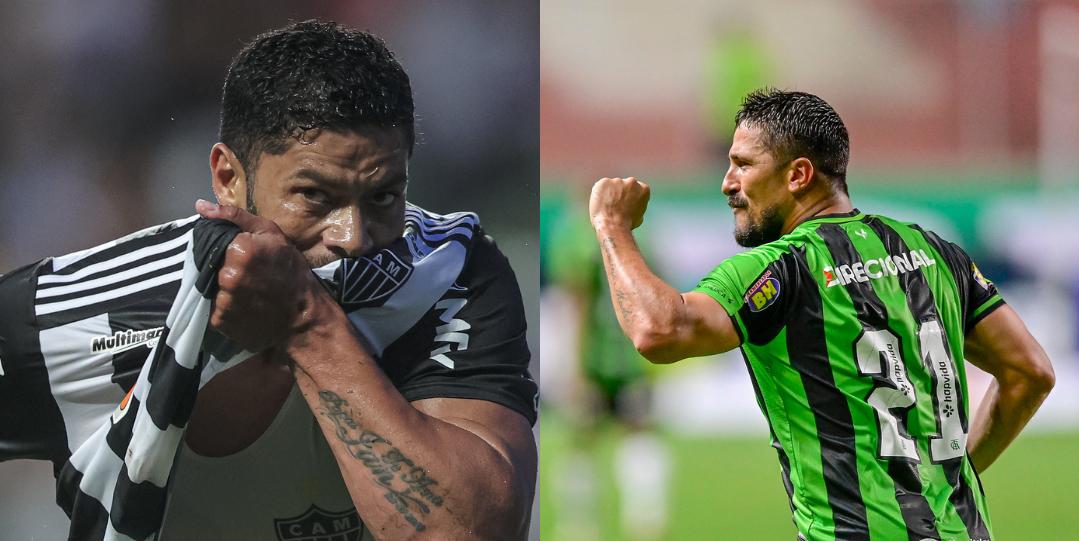 (Montagem / Fotos: Pedro Souza - Atlético / Mourão Panda - América)