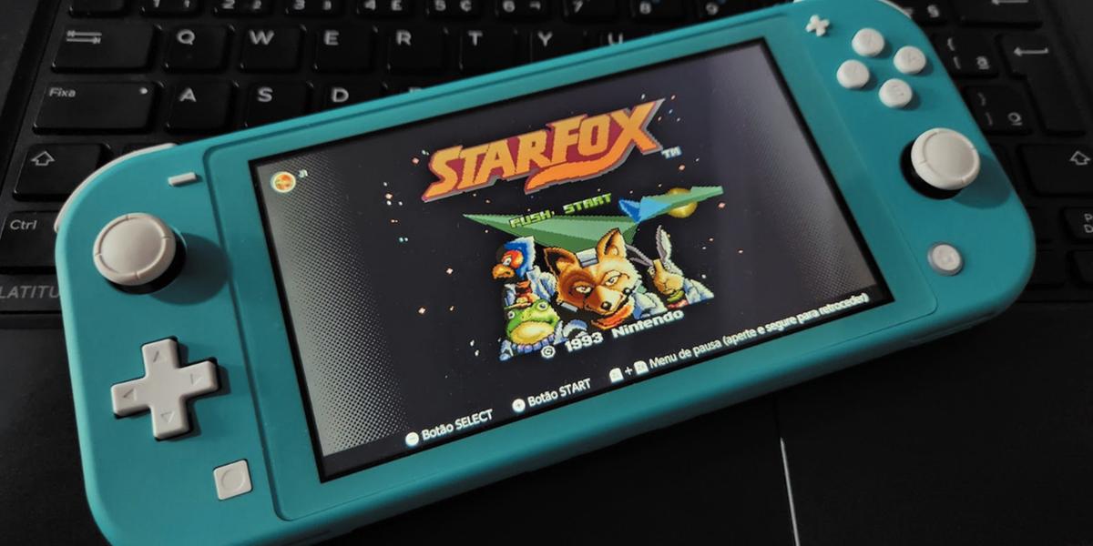 Encontrar um cartucho e um Super Nintendo não é fácil e nem barato, mas dá para jogar “Star Fox” no Switch Lite (Reprodução)