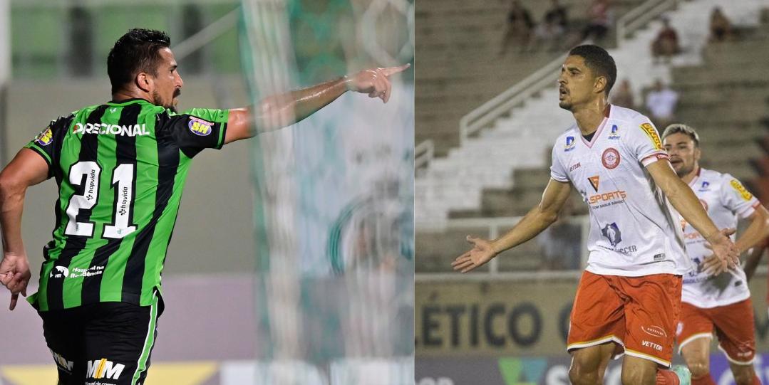 (Montagem / Foto: Mourão Panda - América / Victor Souza - Tombense)