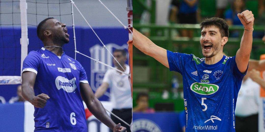 (Montagem / Reprodução Twitter Oficial Minas Tênis - Twitter Oficial Cruzeiro)
