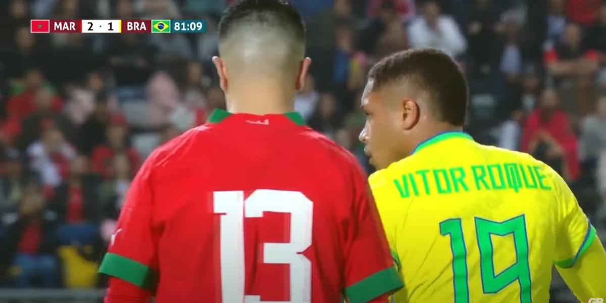 Jovem jogador fez história em sua estreia pela Seleção principal (Reprodução/Canal GB)