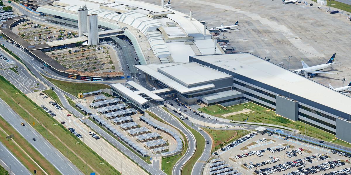 Vista aérea do Aeroporto de Confins (Divulgação)