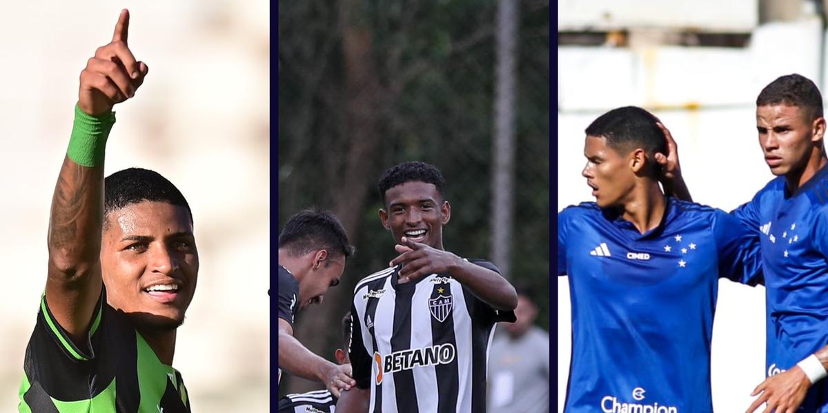 (Gledston Tavares/América - Bruno Sousa/Atlético - Gustavo Rabelo/Cruzeiro)