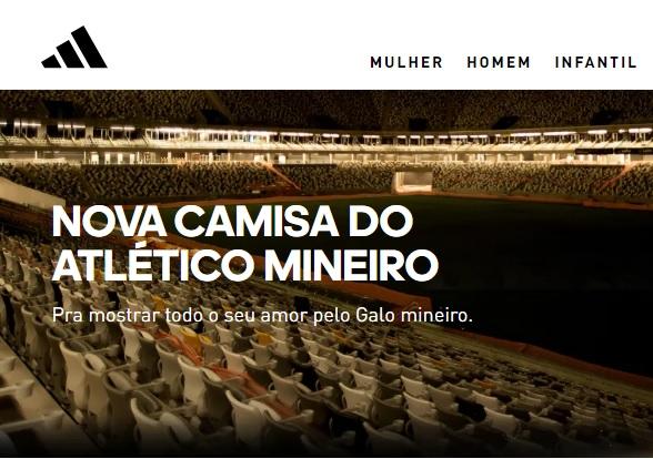Adidas muda frase após revolta da torcida do Cruzeiro (Reprodução / Site Adidas)
