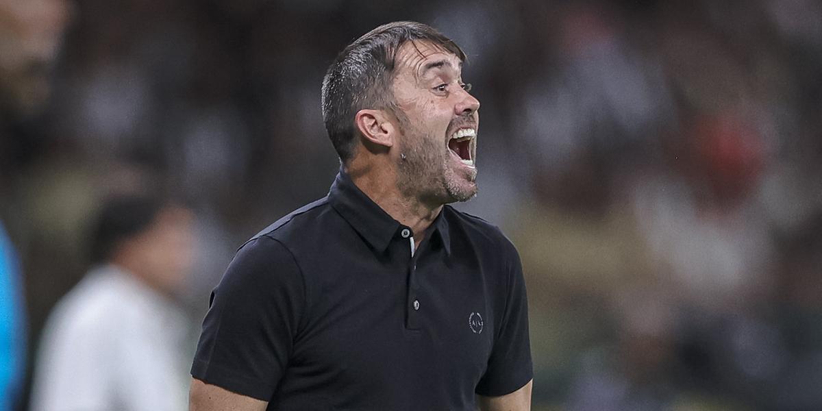Treinador não poupou ninguém no desabafo após derrota na Libertadores (Pedro Souza/Atlético)