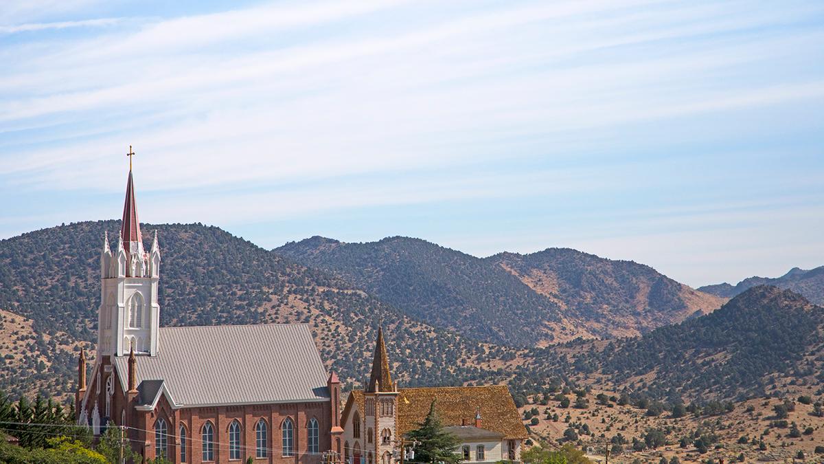 Igreja de São Paulo, em Virginia City (Divulgação/Travel Nevada)
