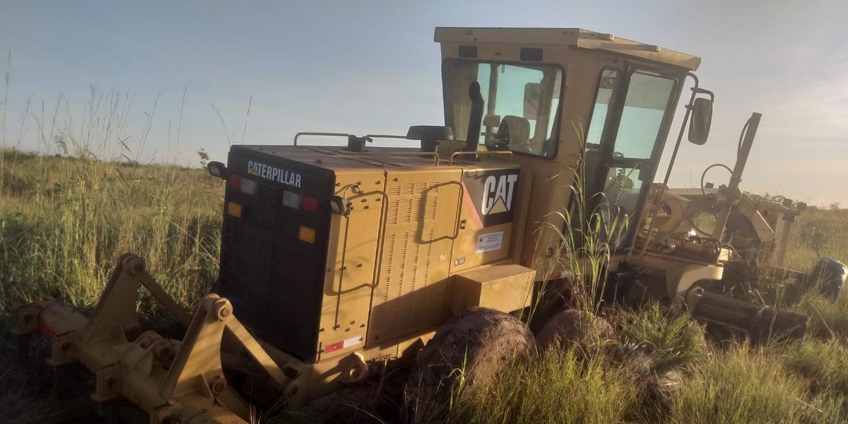 Máquina agrícola roubada em Andradas foi localizada no interior do Maranhão (Divulgação/PCMG)