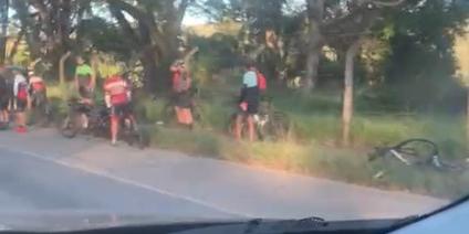 O ciclista foi atropelado no bairro Olhos d'água (Reprodução/Redes Sociais)