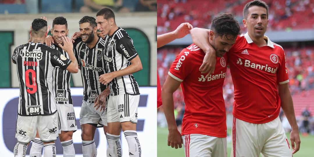 Atlético e Inter se enfrentam na sexta rodada do Brasileirão (Montagem / Foto: Pedro Souza - Atlético / Divulgação Flickr - Internacional)